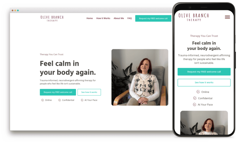 Olive branch therapy mockup